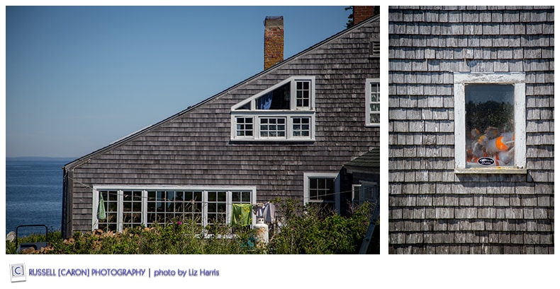 Shingled cottages in Maine
