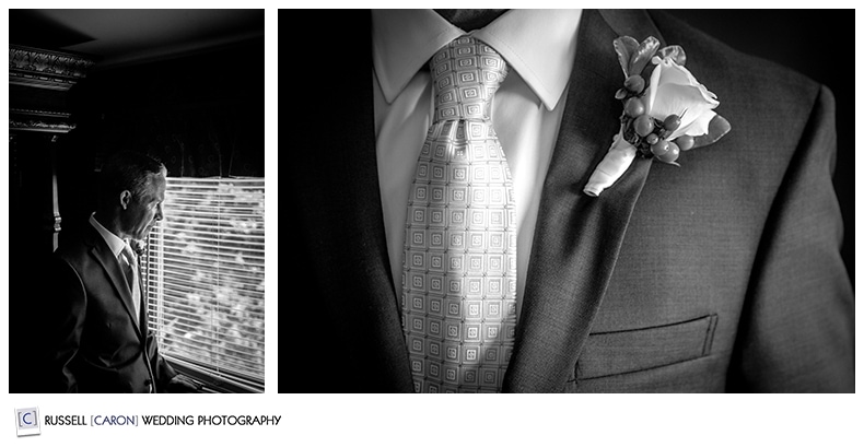 Men's details in Maine weddings