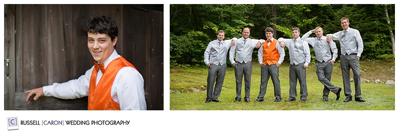 Maine wedding photography grooms details
