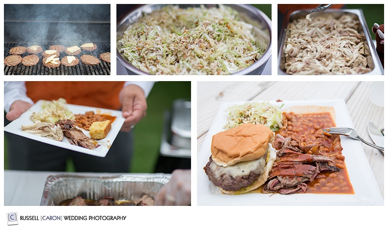 Maine wedding food photography