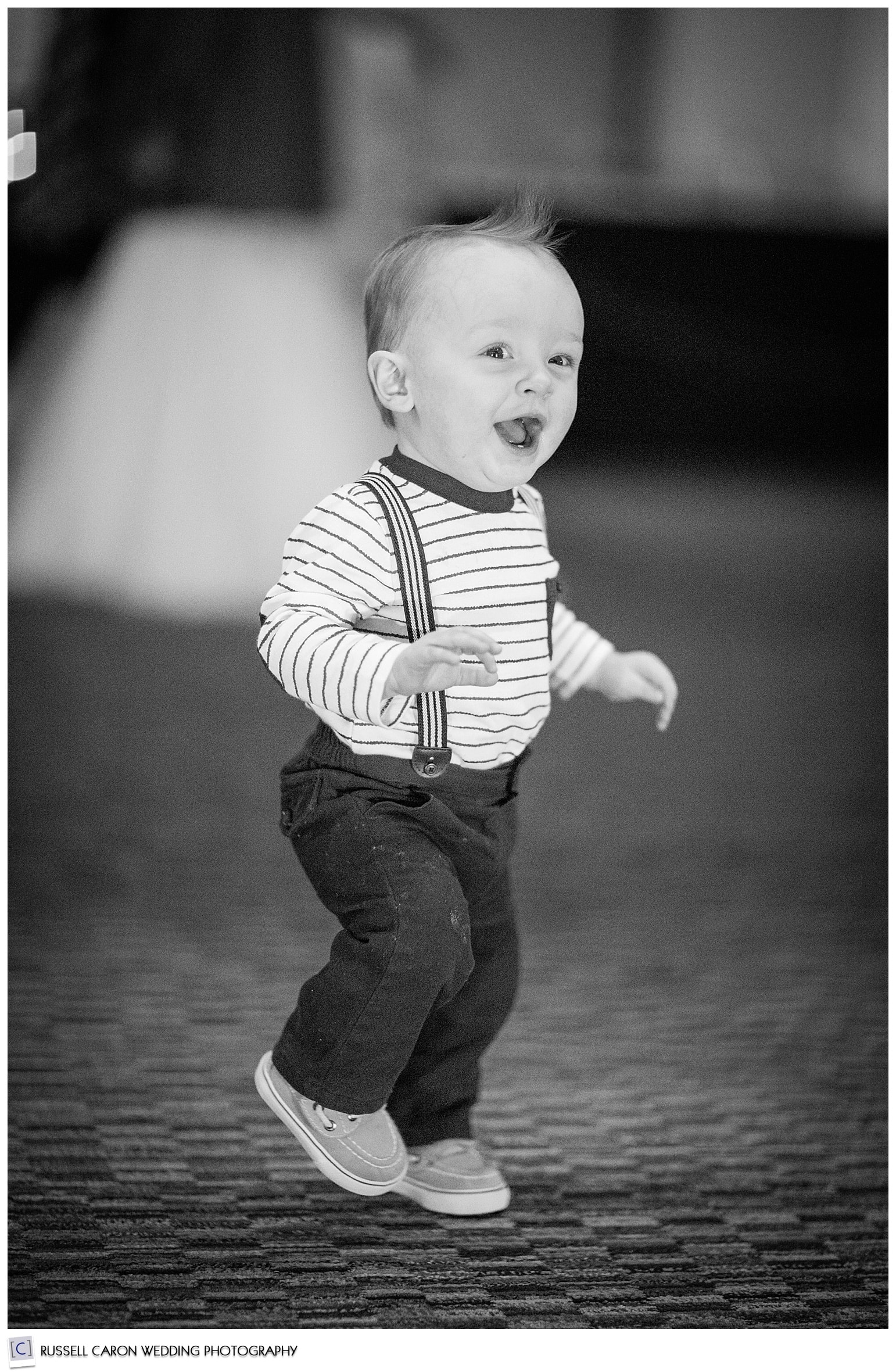 Little boy on the dance floor