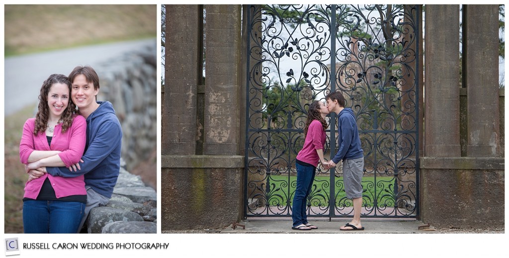 Emily and Todd at the Crane Estate