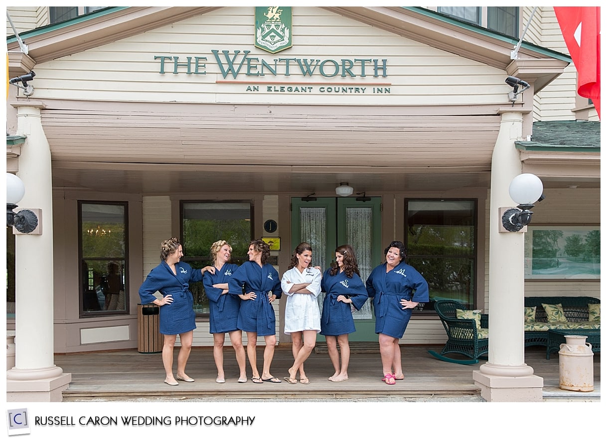 Bridesmaids in robes