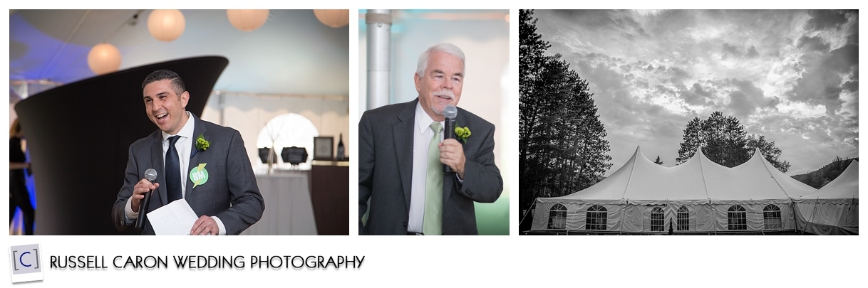 Speeches and the tent at The Wentworth