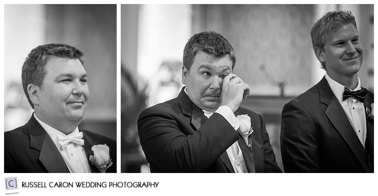 Groom at the altar photo