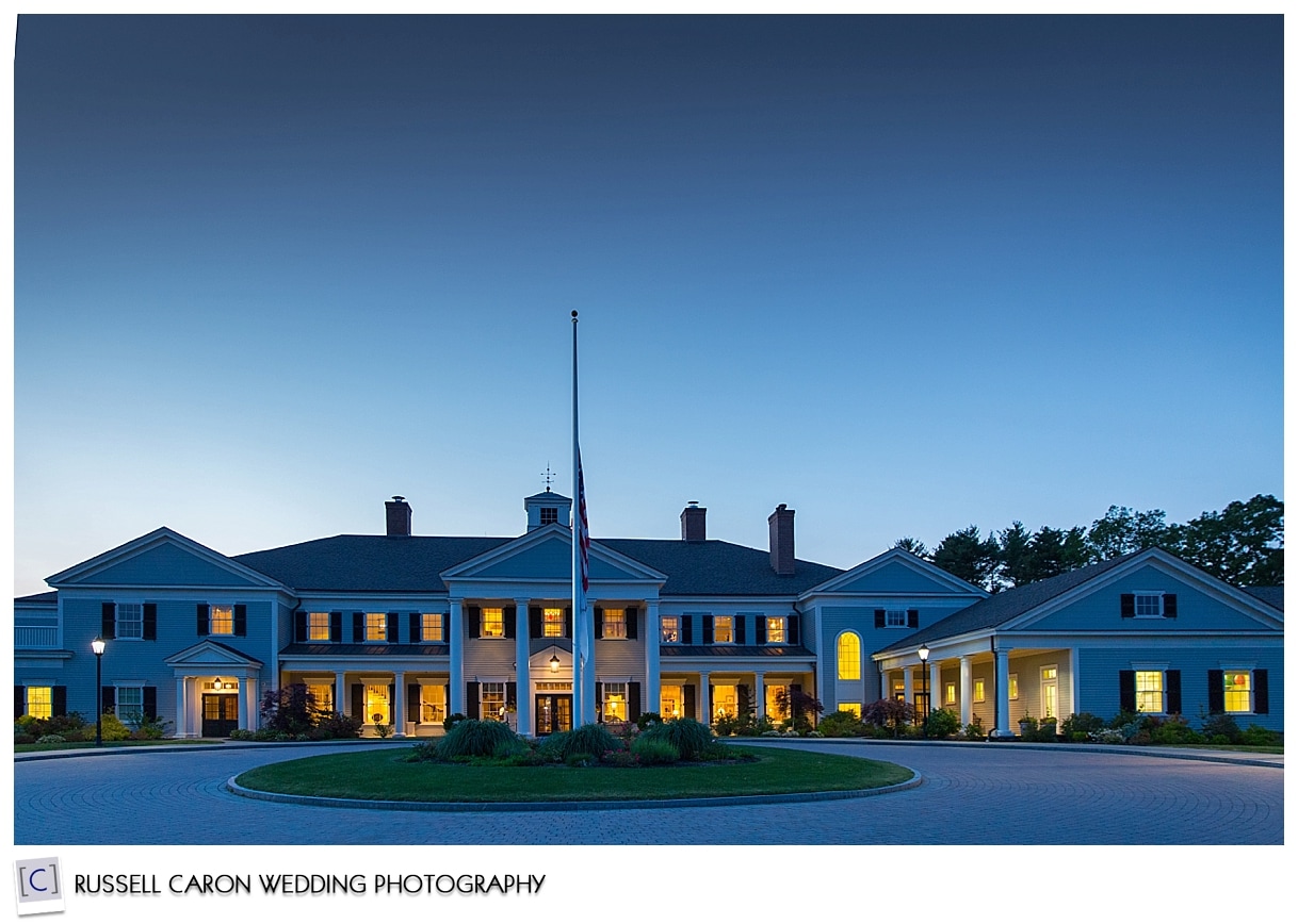 Wellesley Country Club at dusk