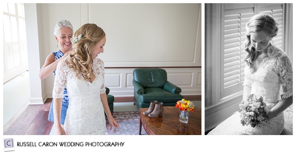 Bride getting ready, bridal portrait