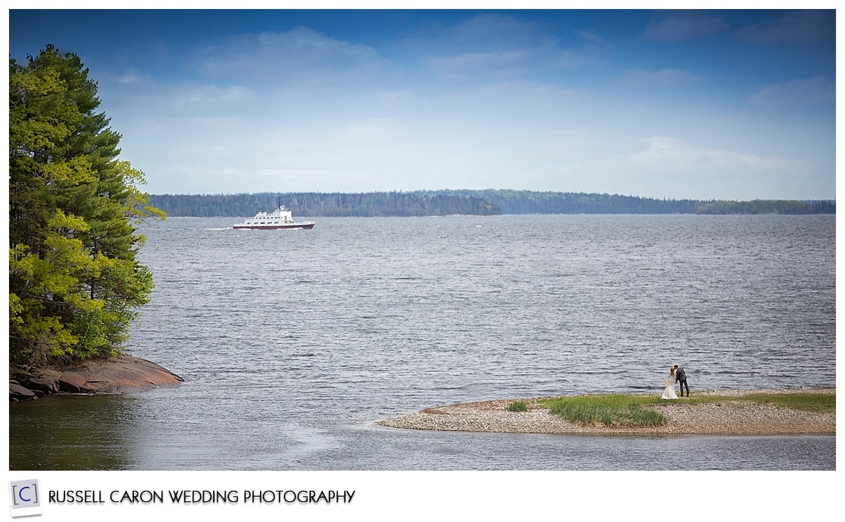 Ferry to Islesboro Maine, Kenzie and Josh at Lincolnville Beach