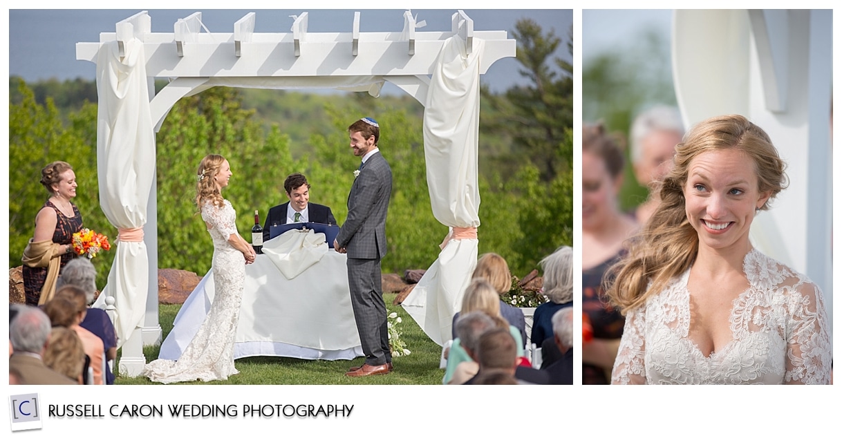 Mackenzie and Josh at the altar