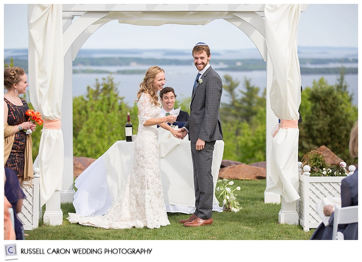 Mackenzie and Josh at the altar