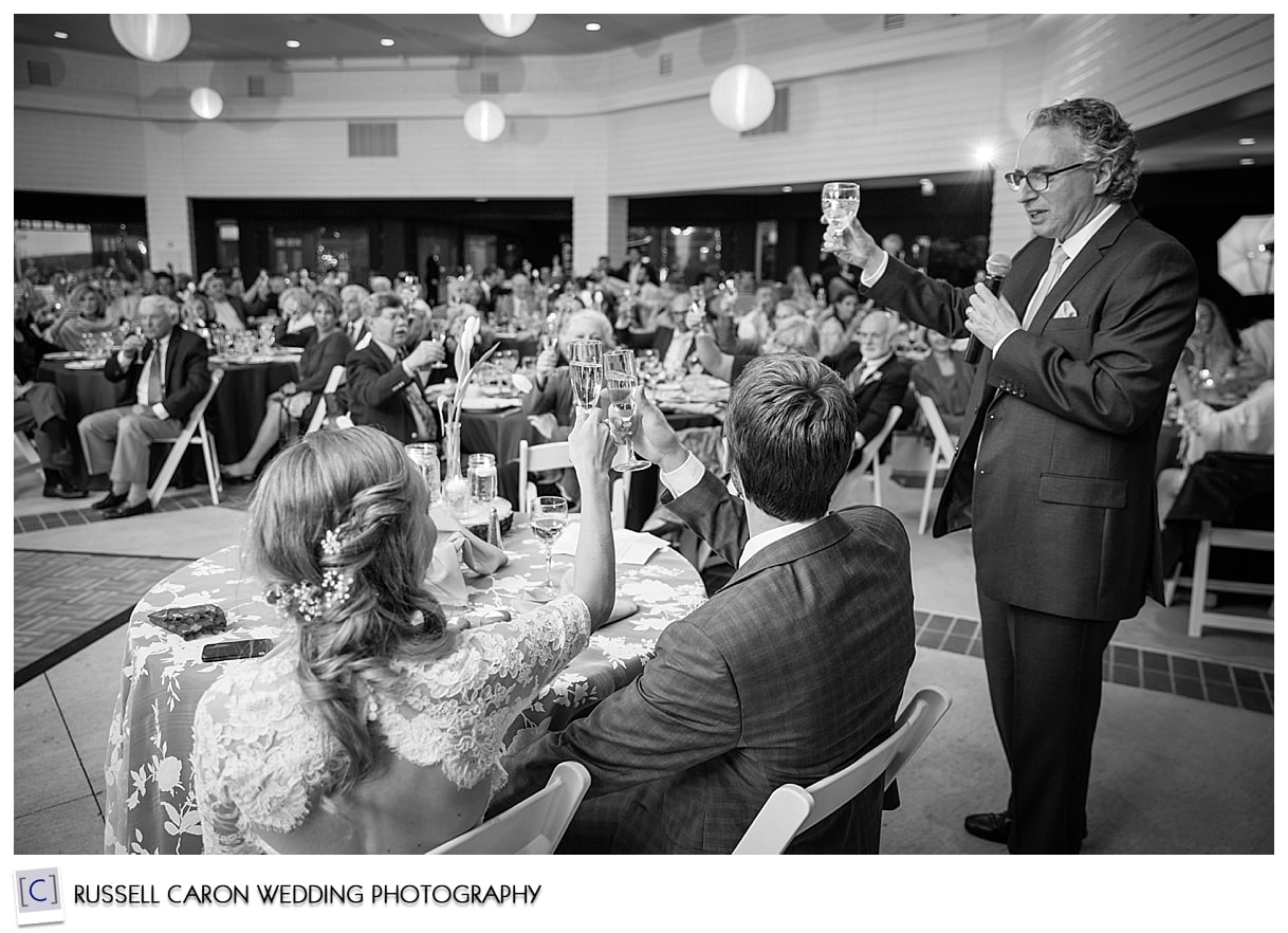 Wedding toasts at Point Lookout