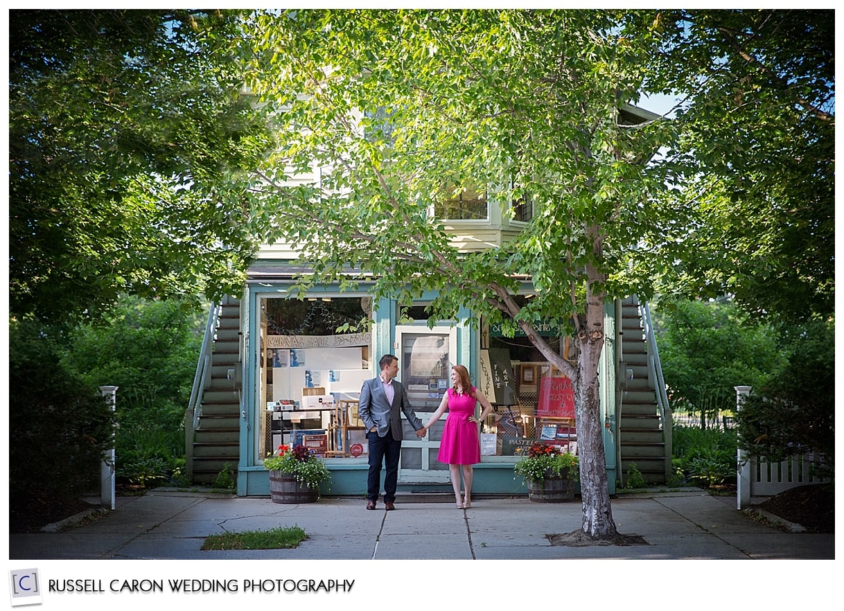 Couple on Main Street, Norway, Maine