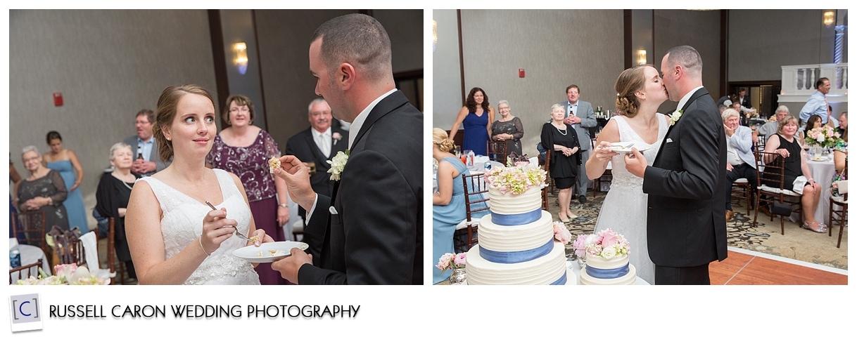 Wedding cake cutting