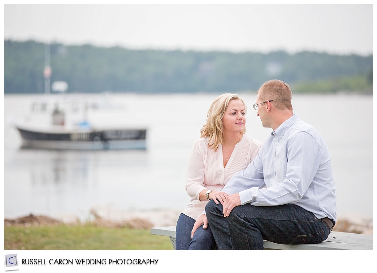 Abby and Saben at their Phippsburg engagement session