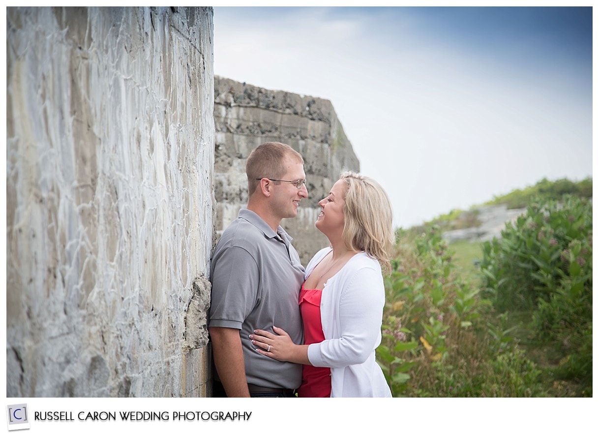 Abby and Saben at Fort Popham, Phippsburg, Maine