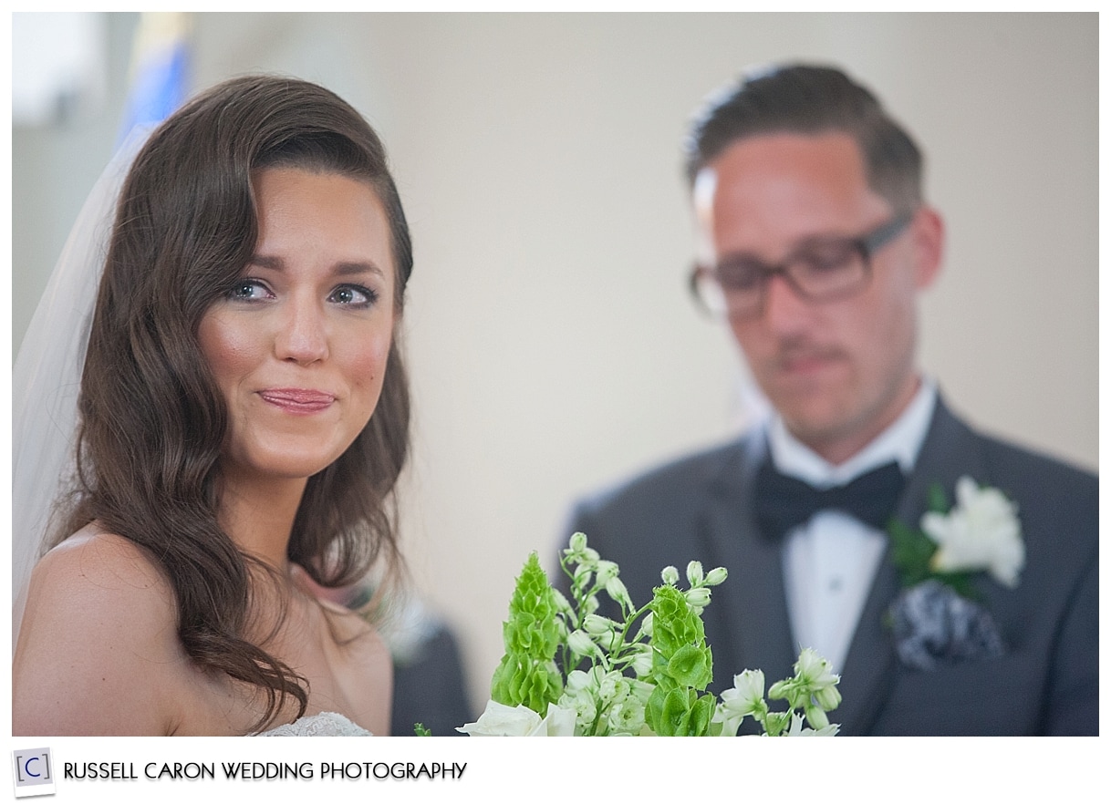 Bride and groom during ceremony