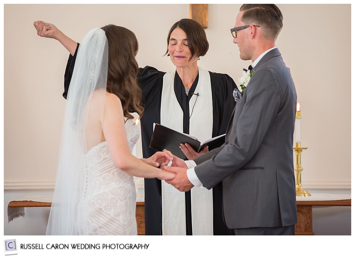 Bride and Groom with Minister