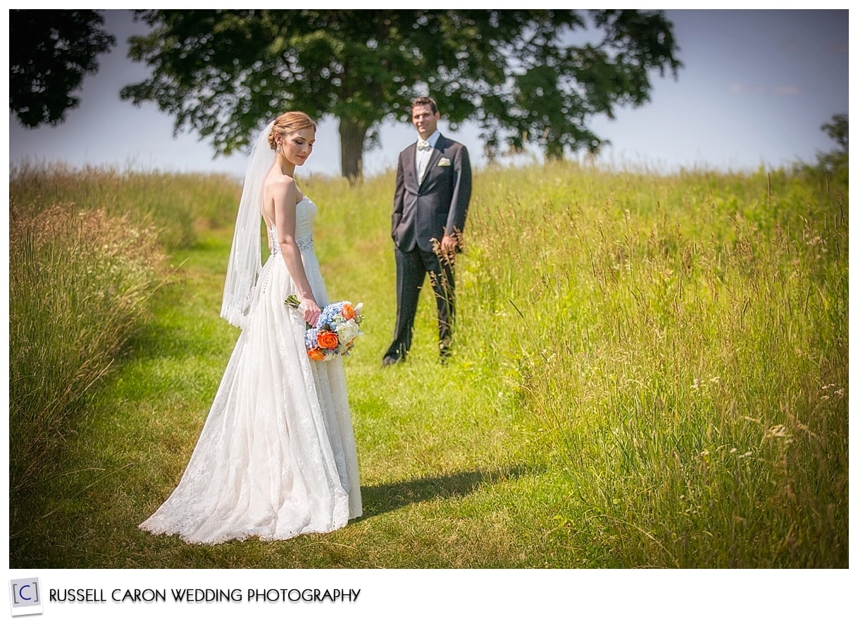 Bride and Groom at Seven Sisters, Amherst, MA