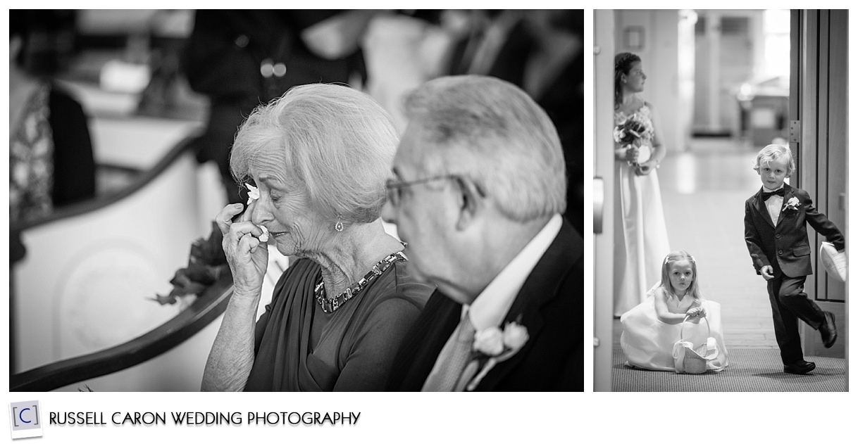 Flower girl and ring bearer, Grandmother's tears