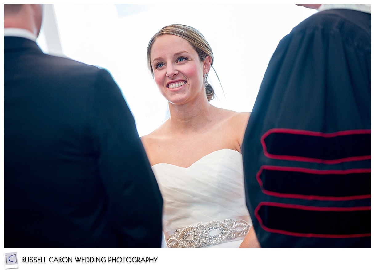 Bride at the altar