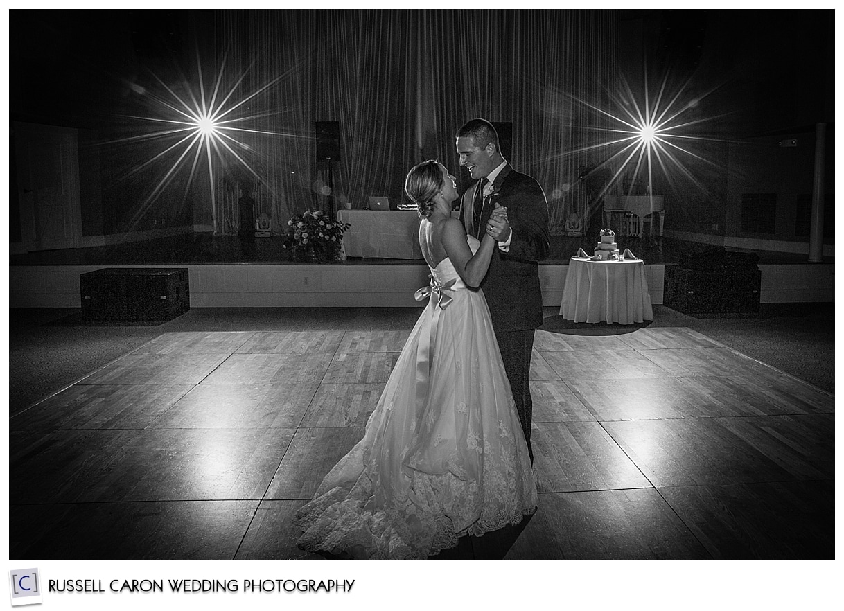 Bride and groom first dance