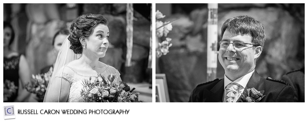 Audrey and Chris at the altar