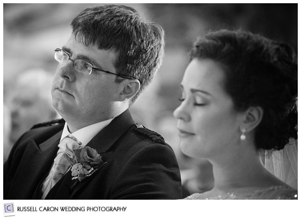 Audrey and Chris during ceremony