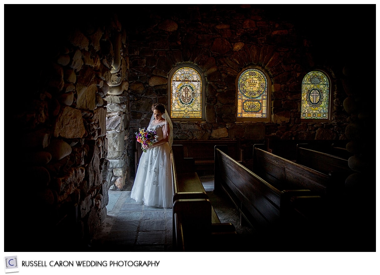 Audrey after the wedding ceremony