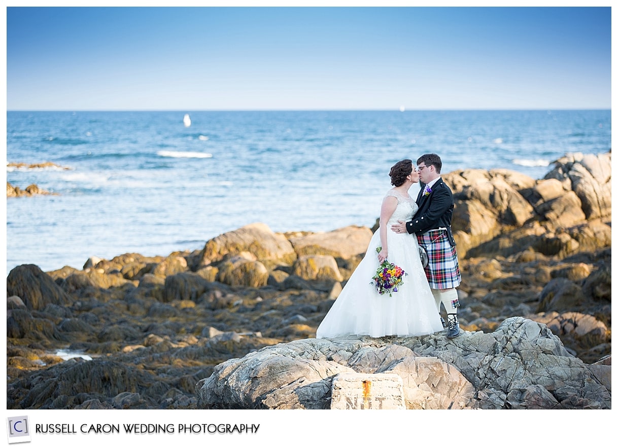 Chris and Audrey on the beach in Kennebunkport Maine