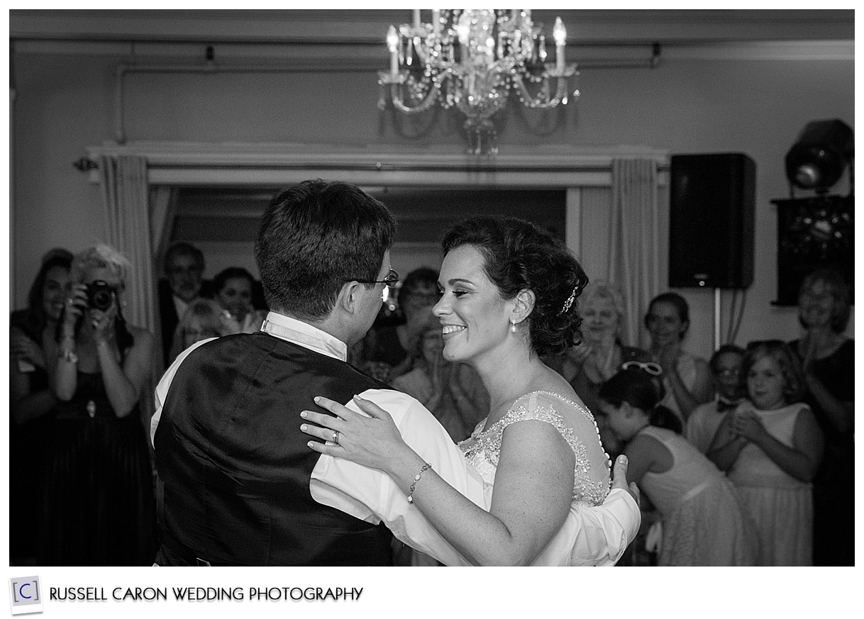 Audrey and Chris dancing at the Nonantum Resort