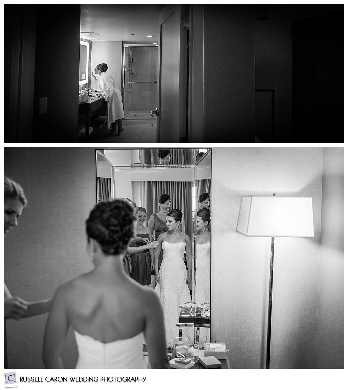 Bride getting ready photos