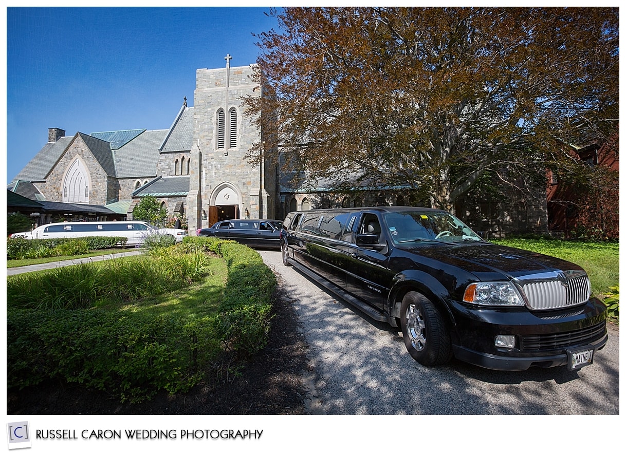 Limousines at St. Luke's Cathedral