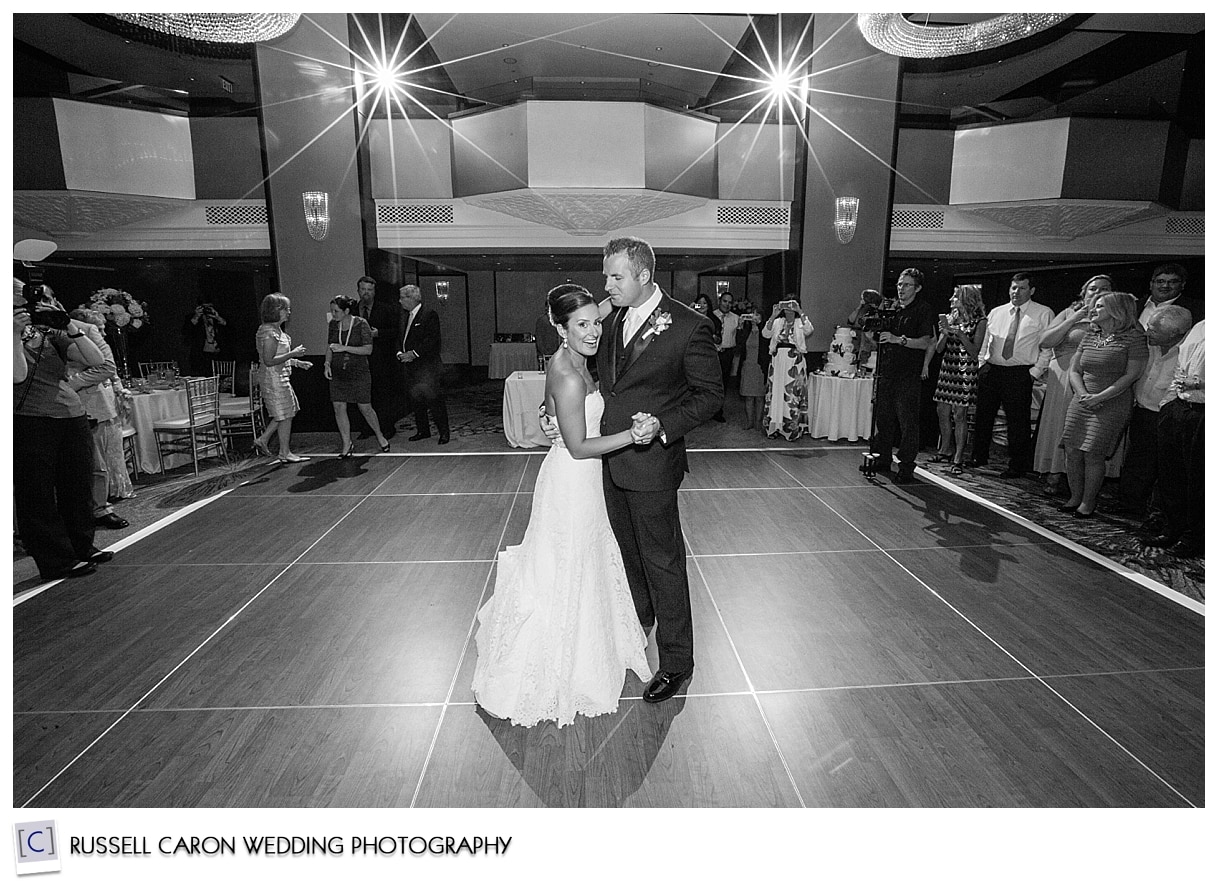 Bride and groom's first dance