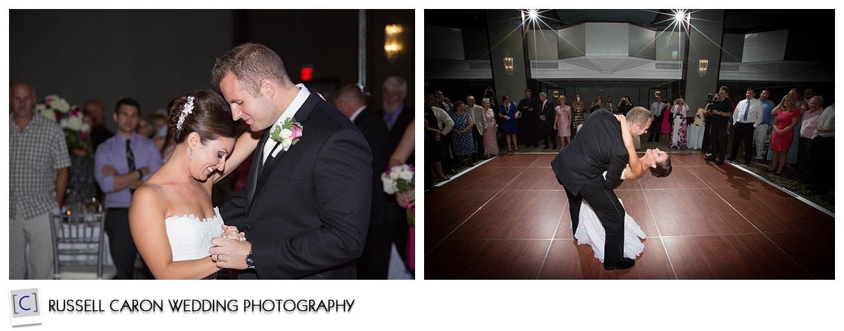 Bride and groom first dance photos