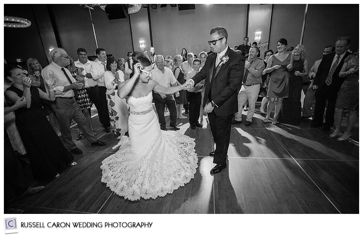 Bride and groom on the dance floor