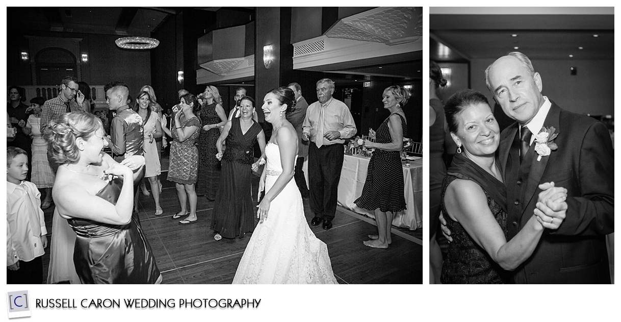 On the dance floor at the Westin