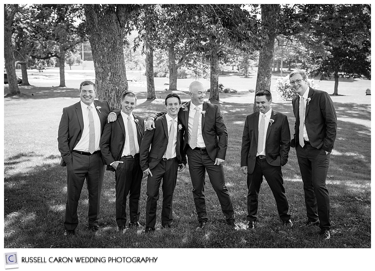 Groom and groomsmen photos