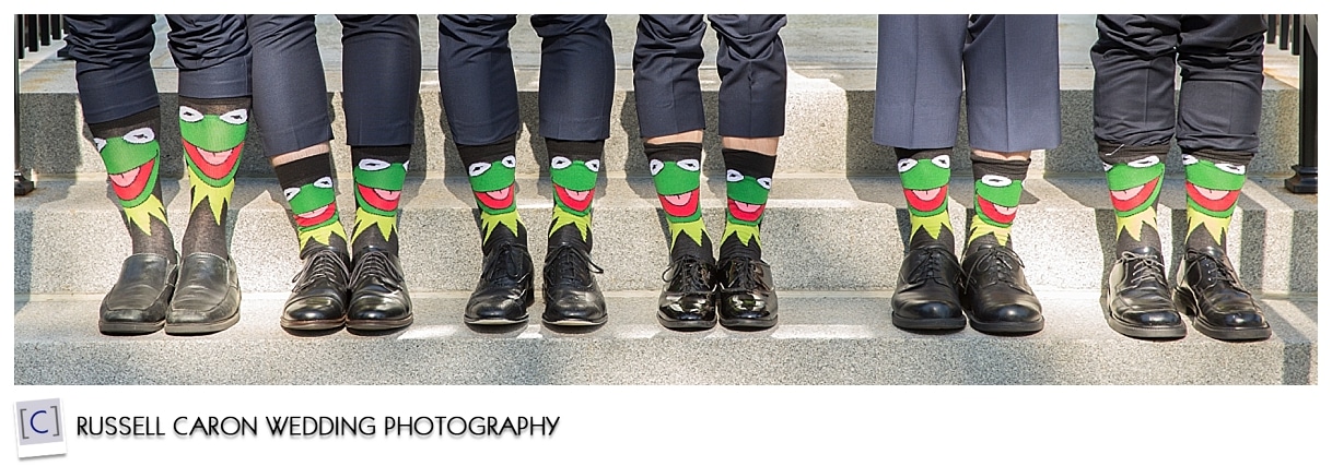 Groomsman's sock photos