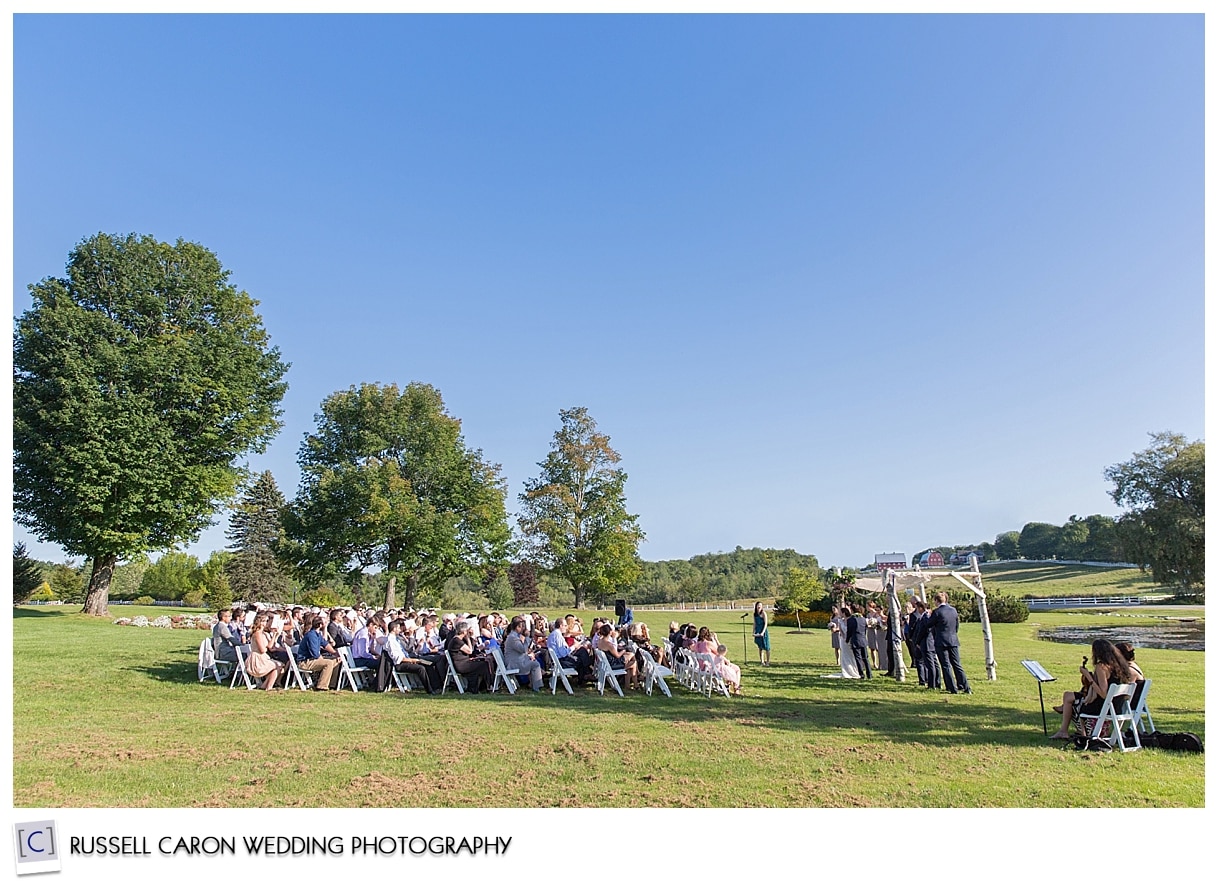 Outdoor wedding ceremony