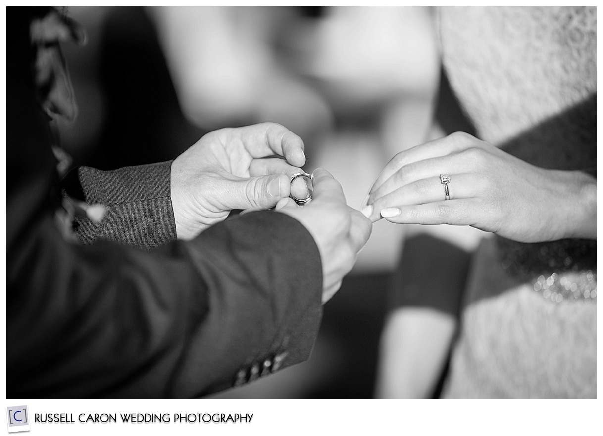 Photo of the ring ceremony