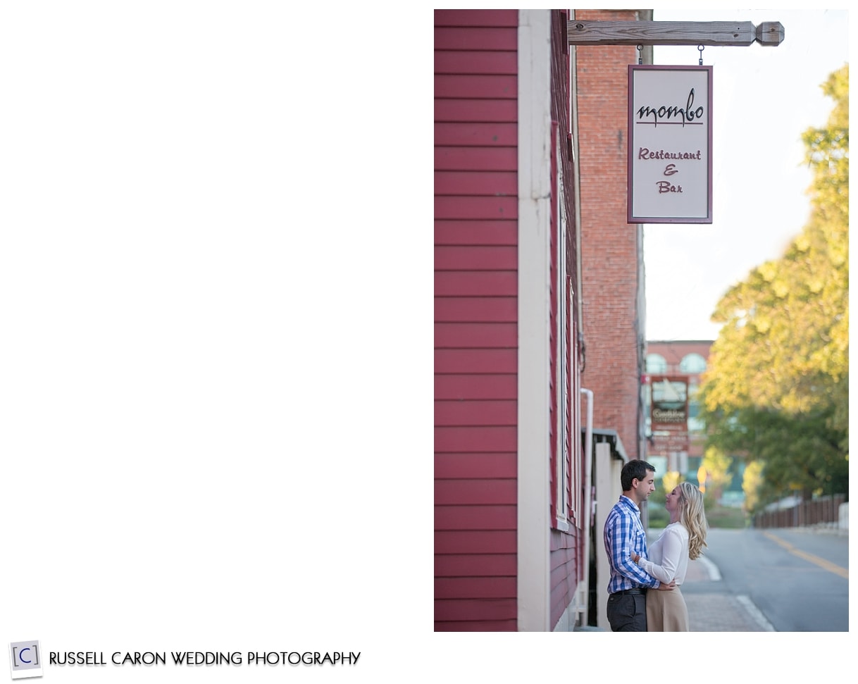 Couple in front of Mombo, Portsmouth NH