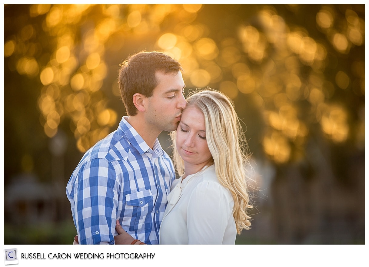 Couple embracing