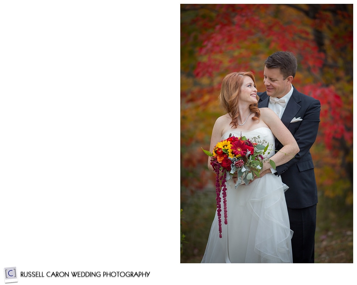 Mallory and Jared in wedding day portrait