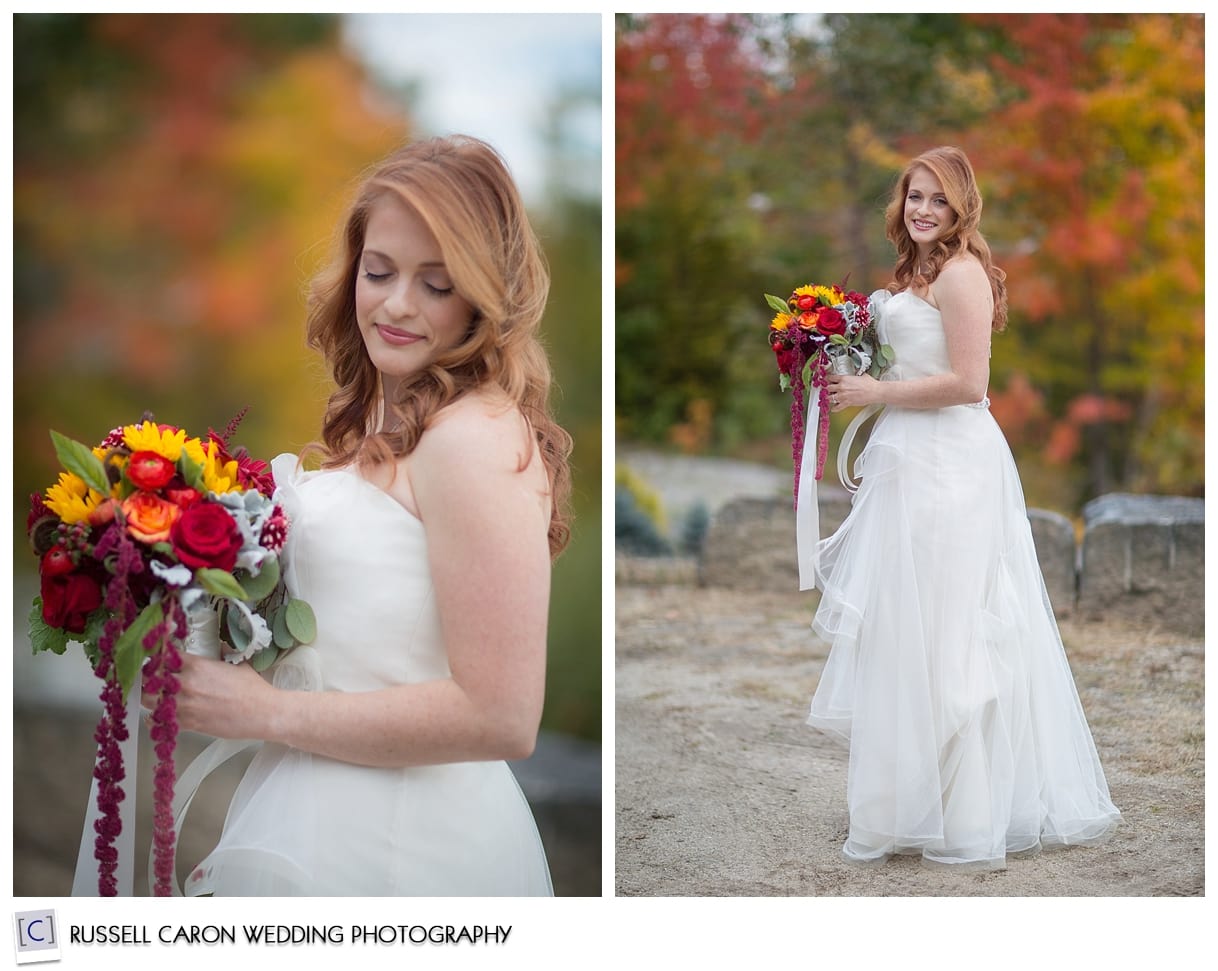 Full length bridal portrait of Mallory