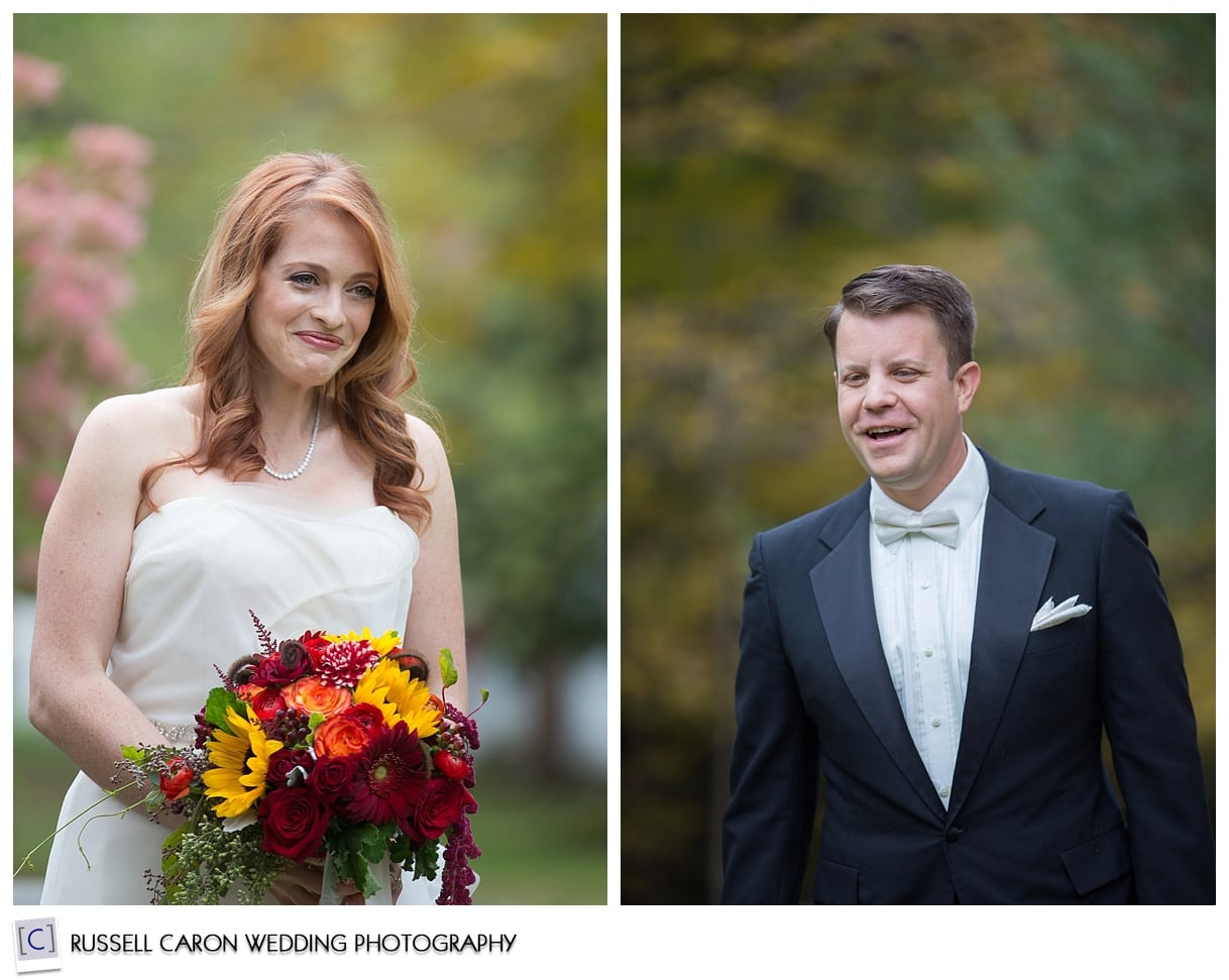 Mallory and Jared during wedding day first look photos