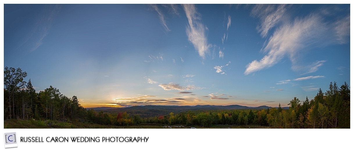 Panoramic view from Granite Ridge Estate, Norway, Maine