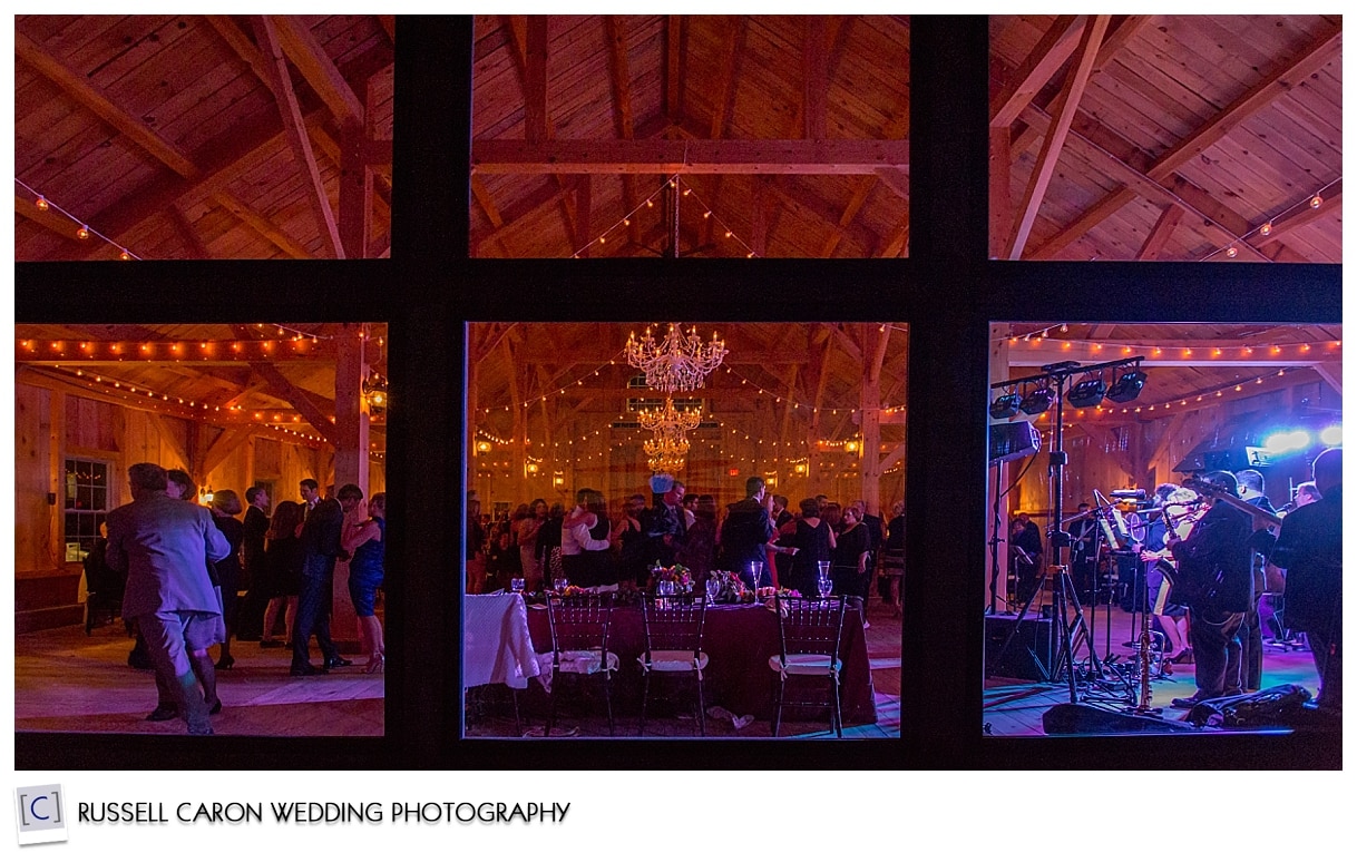 Granite Ridge Estate wedding reception at twilight