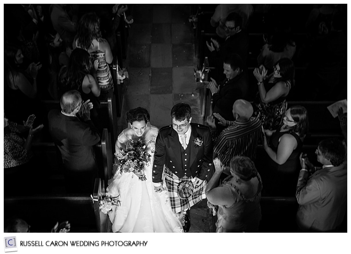 Bride and groom during recessional, #5, 50 best wedding images of 2015