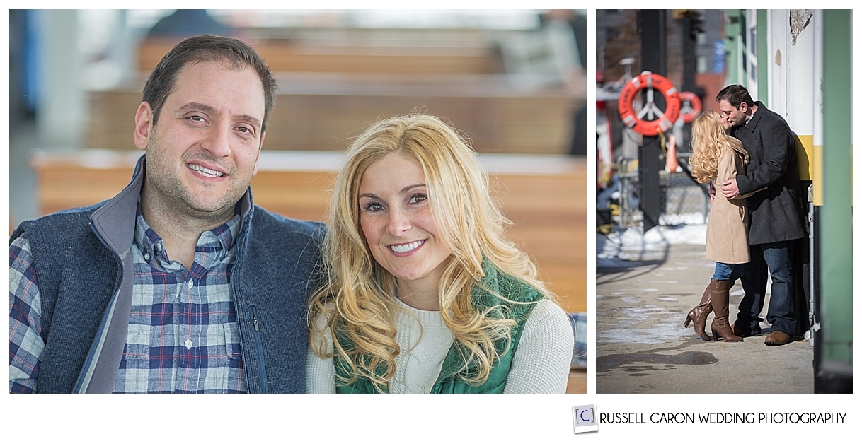 Portland Maine waterfront engagement session