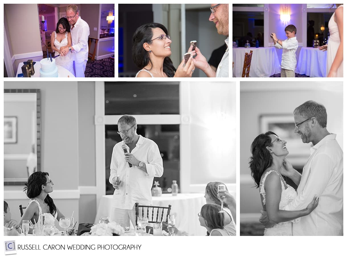 Bride and groom during wedding reception, Casa Ybel, Sanibel Island, Florida